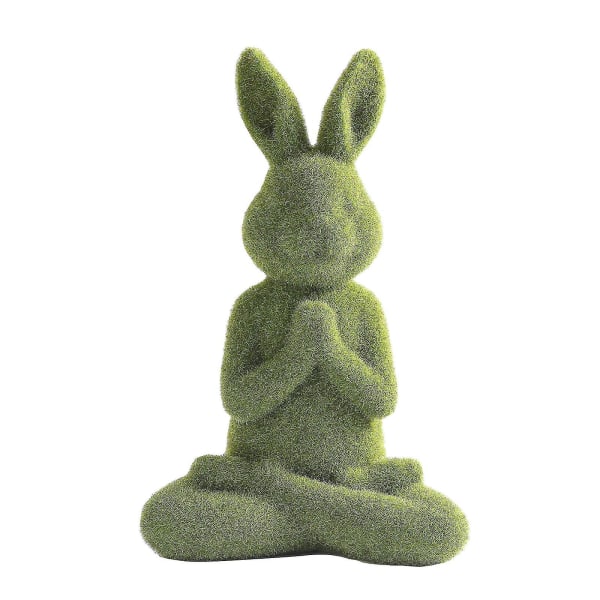 Bunny flockade kanin staty statyett Festival Garden Yard Home Party Ornament