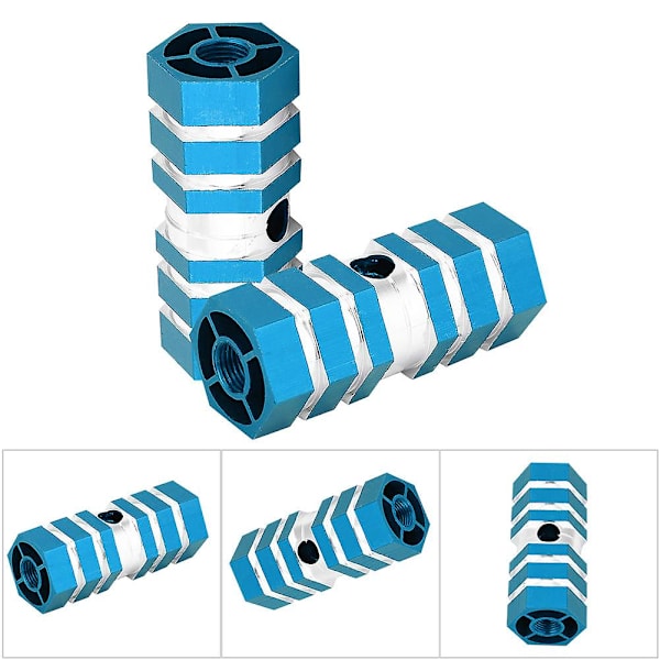 BMX Pegs i aluminiumlegering til bagaksel på cykel (blå)