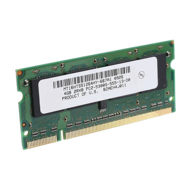 4 GB DDR2 Laptop RAM 667 MHz PC2 5300 SO-DIMM 2Rx8 200 stift för Intel AMD Laptop-minne