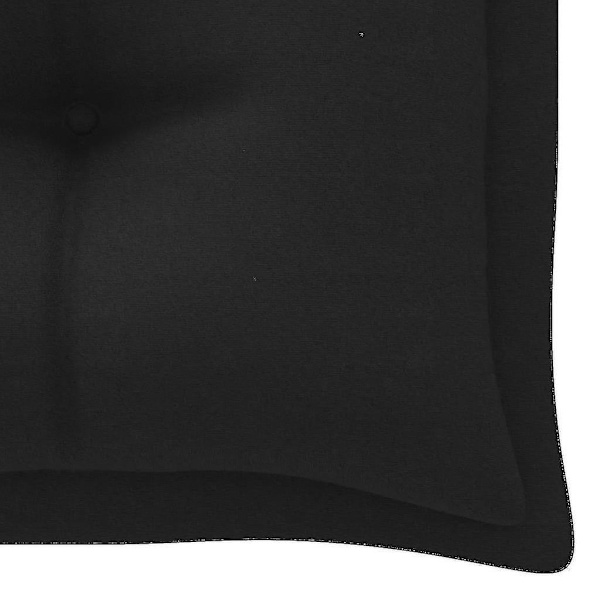 Havebænk Hynde Sort 200x50x7 Cm Stof