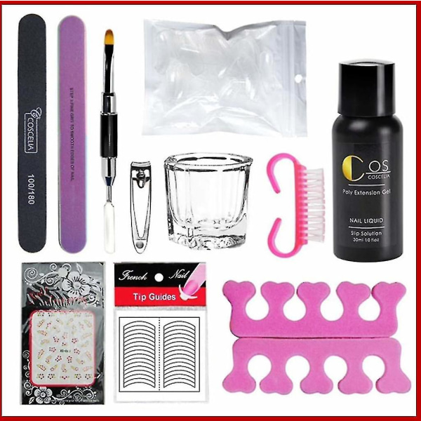 Quick Build Gel Nail Extension 36w Uv Led Light Starter Set Hög kvalitet