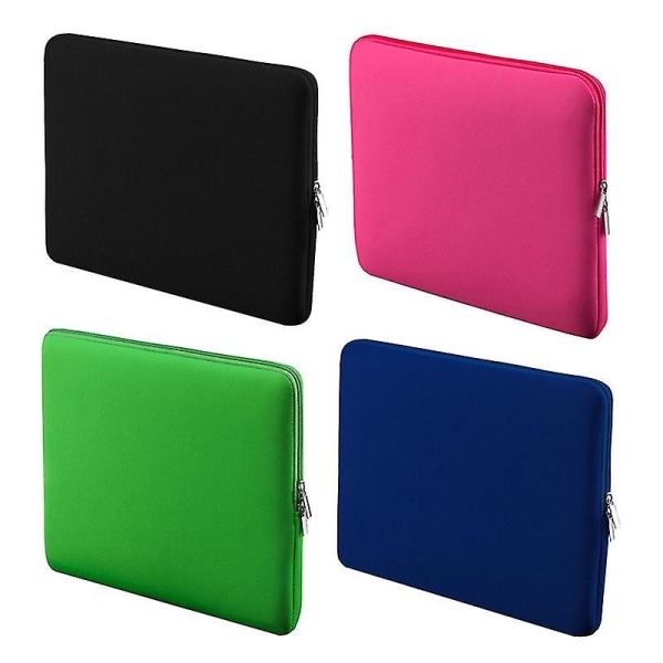 Lynlås Soft Sleeve Bag Case 15''-15.6'' Bærbar Laptop Taske Erstatning til Macbook Pro Retina Ultrabook Laptop Mørkeblå