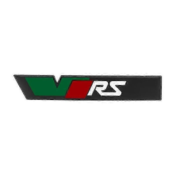 3D Metall VRS Logotyp Bil Frontgrill Emblem Badge Bagageutrymme Dekal För Skoda Octavia 3 2 A5 A7 Mk3 Mk2 Kodiaq Superb Fabia Tillbehör sticker new black
