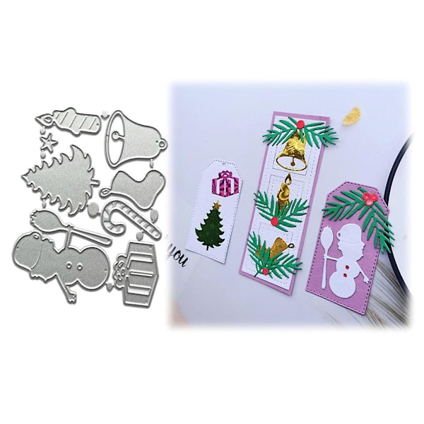 Jule Støvler Snemand Metal Skæredør Skabelon Diy Scrapbooking Album Papir