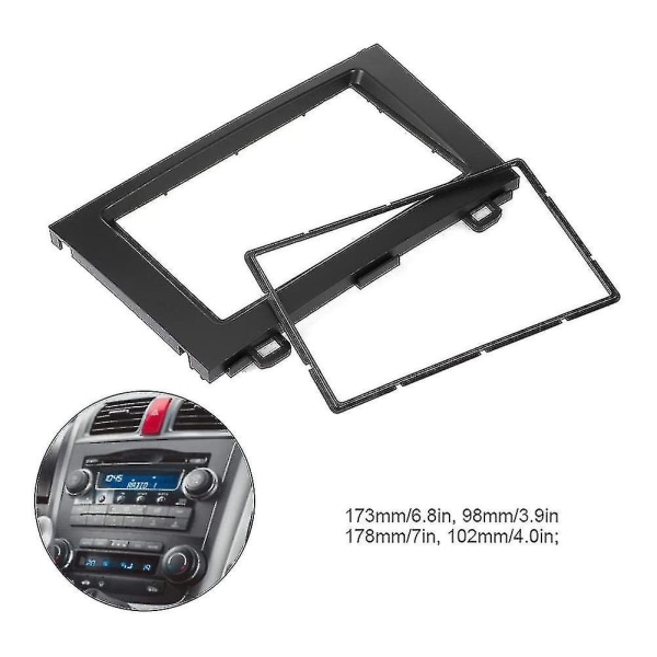 2 Din -auton DVD-stereoradiokehyksen paneeli Honda Crv 07-10:lle