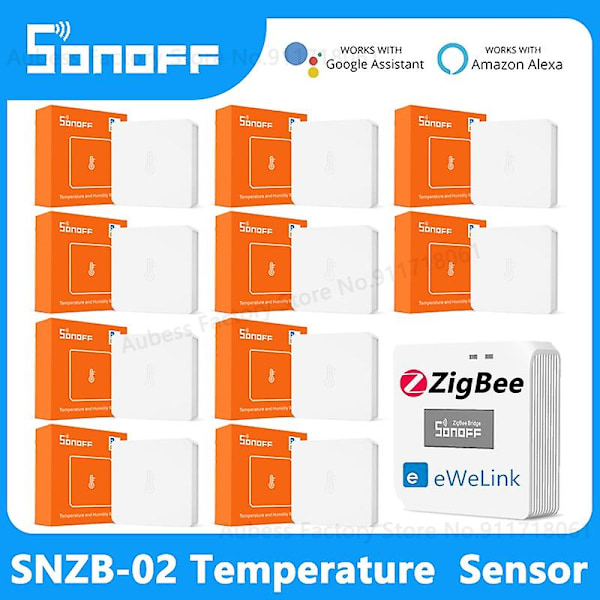 Sonoff Snzb-02 Zigbee Smart Temperatur- och Luftfuktighetssensor Inomhus Termometer