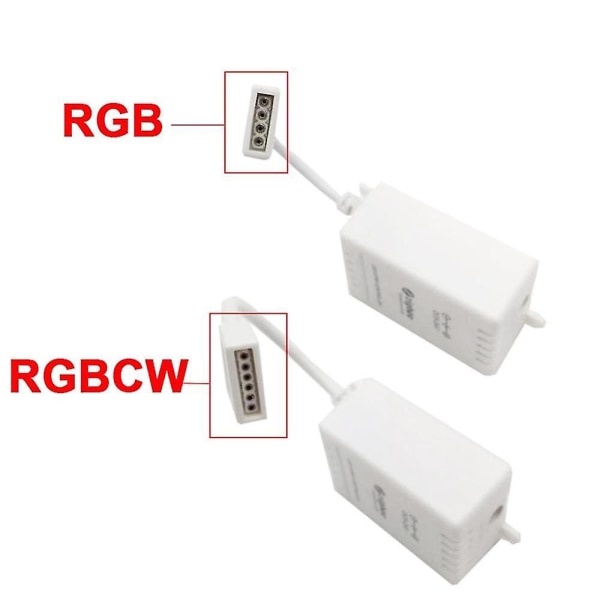 Tuya Zigbee Smart Led-kontroller Rgbcw för ljusremsa 5v-24v kompatibel Zha Zigbee2mqtt Tasmota Ho