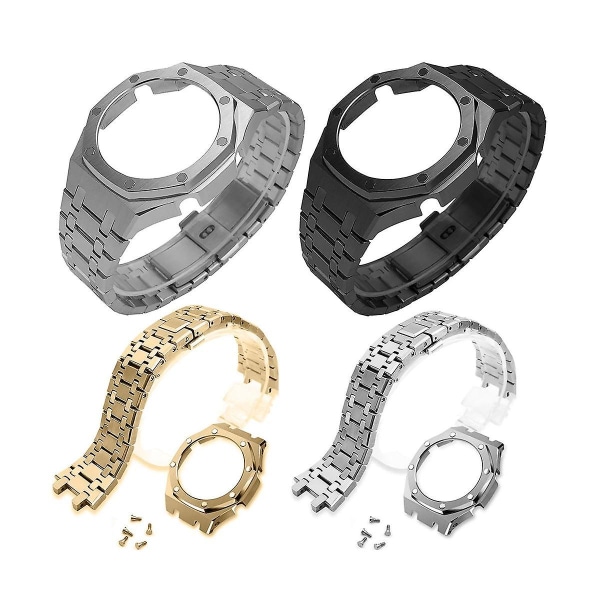 Modifiering Ga2100 Bezel för Casioak Gmas2100 Mod Kit 3:e generationens stålurfodral rem Ga2100