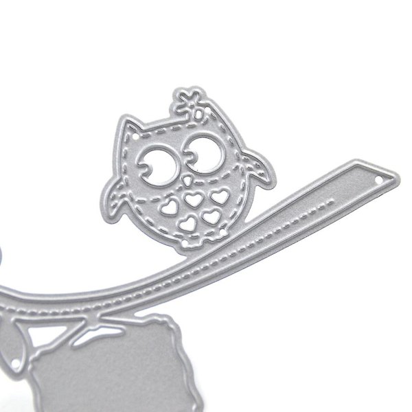 Uggla Metallskärning Stämplar Stencil Diy Scrapbooking Album Papperskort Mall Gjutform Prägling Hantverksdekoration