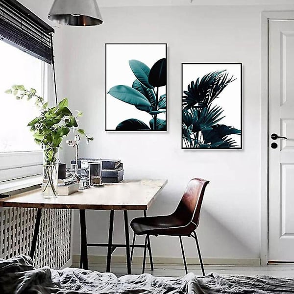 2 stk / sett Kreativ grønn plante lerret kunsttrykk veggplakat veggbilder maleri veggkunst for å være