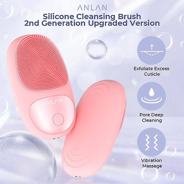 Vattentät elektrisk ansiktsrengöringsborste Silikon Ansiktsrengöringsborstar Vibrationsmassage Ansiktsrengöring ??