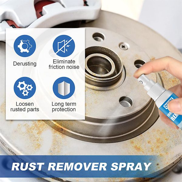 2 stk. Bil Rustfjerner Spray Bil Jernfjerner Spray Inhibitor Vedligeholdelse 100ML