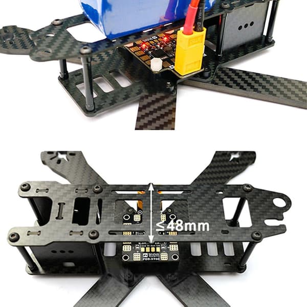 Pdb Xt60 Power Distribution Board Bec 5v 2a 12v0.5a Xt60 Stik Kompatibel Med Fpv
