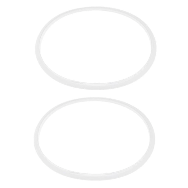 2 st gummipackning tätningsring tryckkokare 28 cm innerdiameter, transparent vit