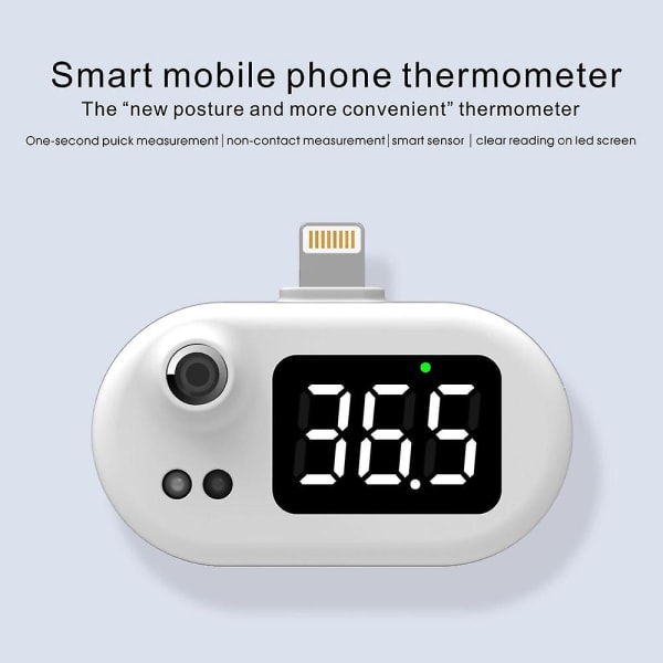 Infrarødt termometer Berøringsfri digital LCD-måling Elektronisk kontaktløs Klinisk