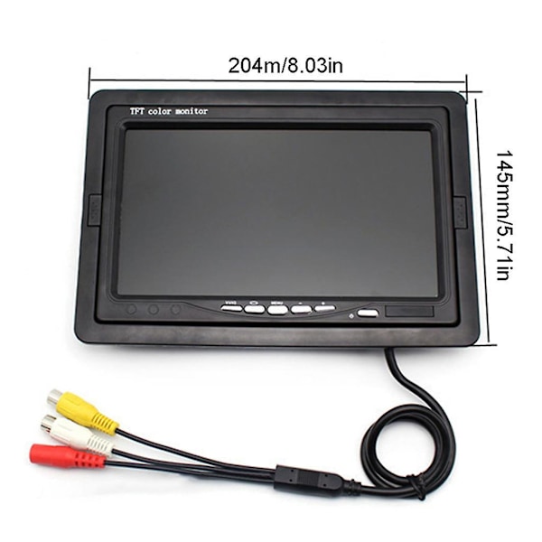 Skärm Lcddigital Monitor Backup Backkamera Bil Backspegel Dvd Video Recorder