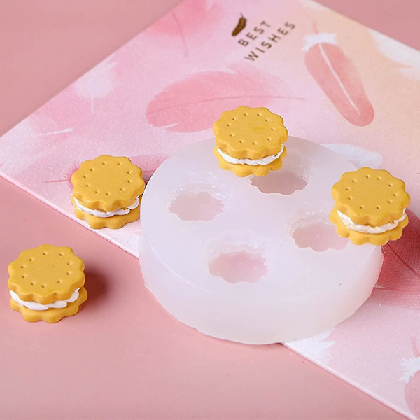 Sæt med 3 fondantforme DIY vaffelkiksforme til kage, chokolade, slik til fødselsdag, dåb, jul