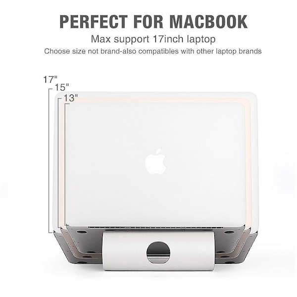 Aluminium bærbar computer stand bord bord tablet køling holder stigerør til Macbook Air Pro