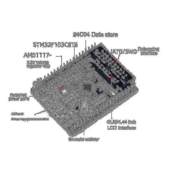 Stm32f103c8t6 Udviklingskort Stm32 Lille System Core Board Stm32 Mikrocontroller Læringskort