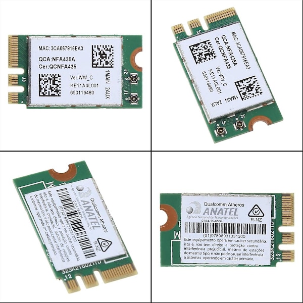 Kevyt langaton sovitinkortti Qca9377 Qcnfa435 802.11ac 2.4g/5g Ngff