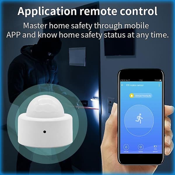 Aubess Tuya Zigbee Bevægelsessensor Smart Home PIR Bevægelsessensor Detektor