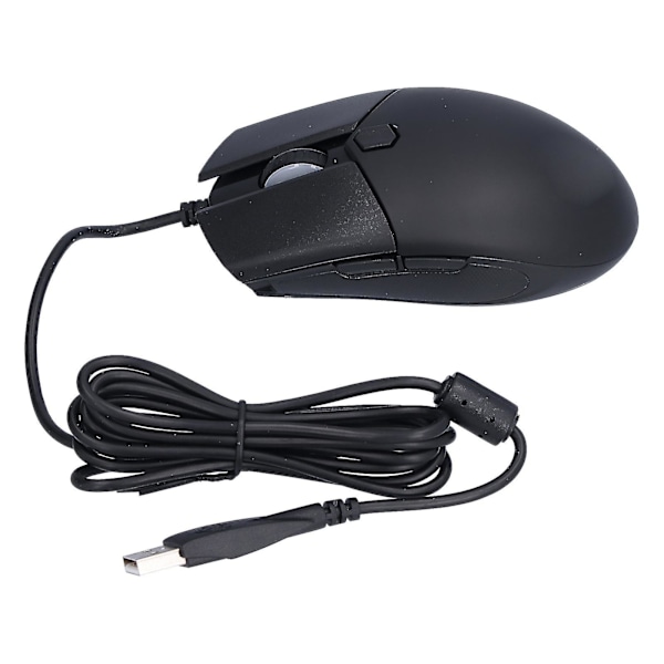 MAGIC-REFINER Bärbar Gamingmus med USB, Andningsljus, 6 Justerbar DPI, Ergonomisk Design för PC Laptop