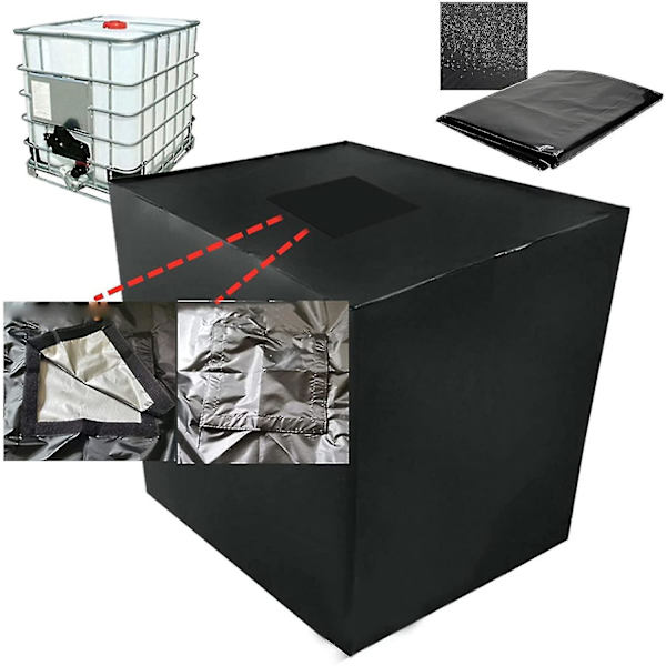 Vattentanksskydd, Skydd för 1000 L Ibc-tank med rektangulärt lock 116 X 100 X 120cm
