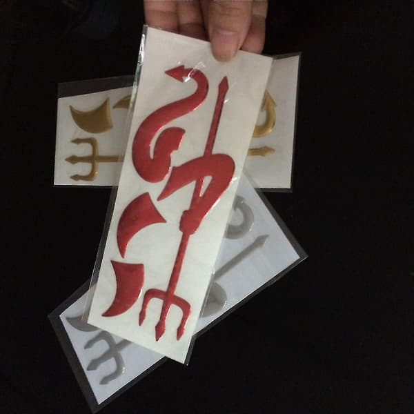 2 st 3D Bilsticker Imp Bilsticker Personlig Bilsticker Vattentät Blixtlås Bilsticker A