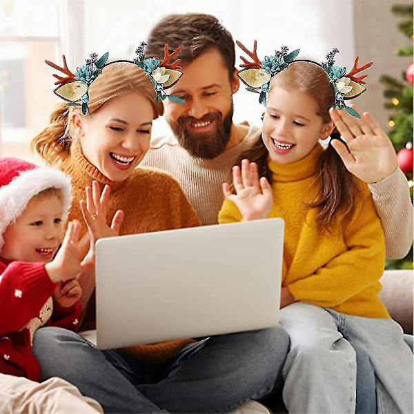 Jouluporojen sarvet - hiuspanta - hiuspidikkeet - tyttöjen söpö peuranpääpanta - hiusasuste style 1