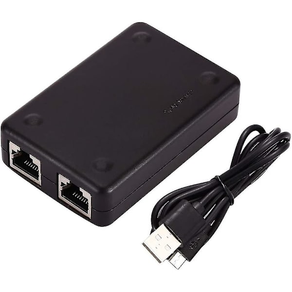 2 porte Ethernet-switch Ethernet-netværkswitcher Hub Splitter til computer