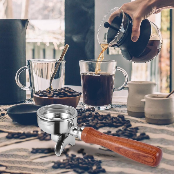 58mm rustfritt stål kaffemaskin Bunnløs filterholder Portafilter For Expobar Double Mouth U