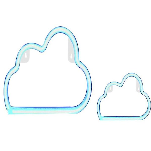 2 stk. Cloud Neon Modellering Lys Kreative Værelse Væg Dekorative Lys
