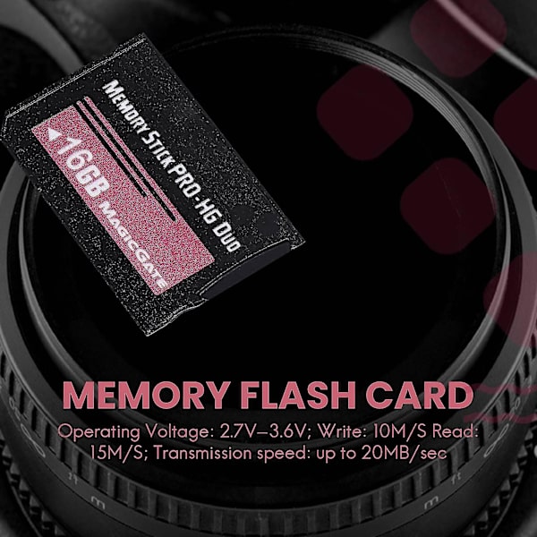 16 GB Memory Stick Pro Duo Hx Flash-kort för PSP Cybershot-kamera