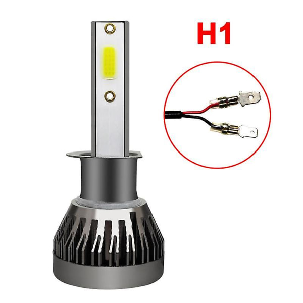 2st H1 LED-strålkastarkonvertering Cob Bulb 120w 26000lm Vit High Power 6000k Ny bilstrålkastare