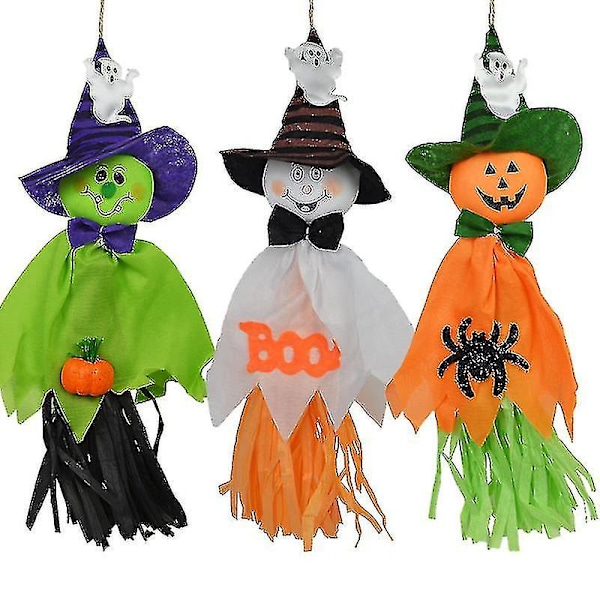 Waner Leikkiminen Ammatit & Roolipeli Halloween Koriste Rekvisiitat Tarvikkeet Aave Piirtää Kukkia Ripustus P(2kpl-valkoinen)