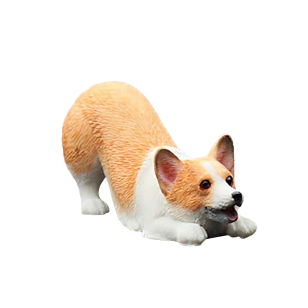 Mini Corgi Søt Dekorasjon Simulering Valpemodell Kreativ Bildekorasjon