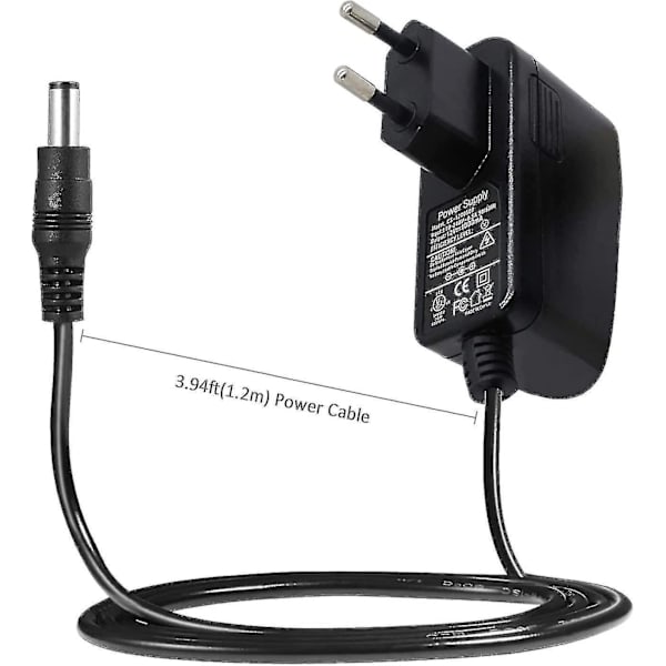 12V 1A DC-strømadapter kompatibel med IP/CCTV-overvågningskamera, AC til DC-strømkabel, oplader, udgang