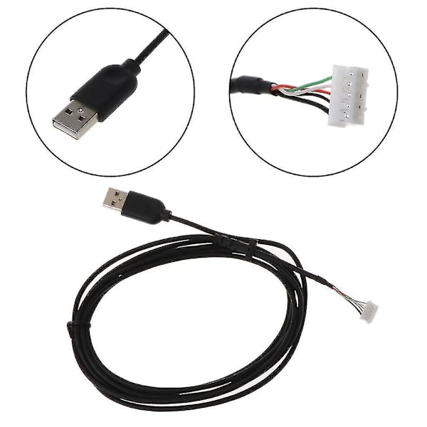 Erstatning holdbar USB-muskabel museledninger for Logitech G102 G Pro kablet muskabel