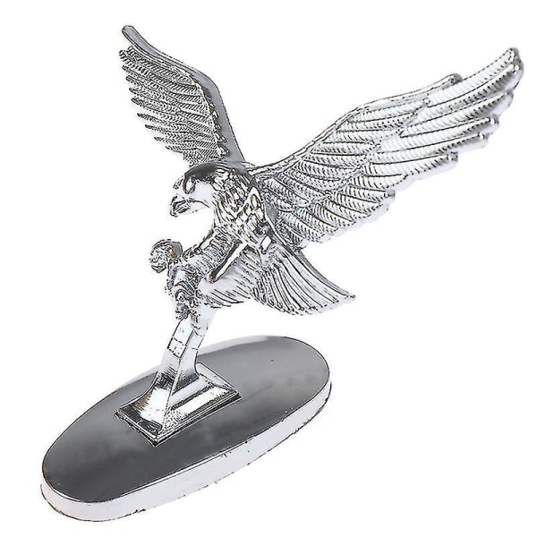 Bil Front Deksel Krom panser Ornament Badge 3d Emblem Angel Eagle For Auto Car