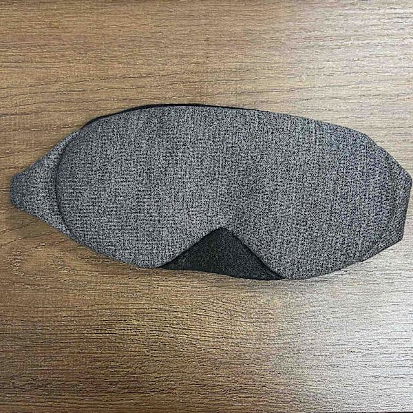 Grå Sovmask - Sovmask för Män och Kvinnor, Anti-Ljus Sovmask med Modern Design, Mjuk och Bekväm