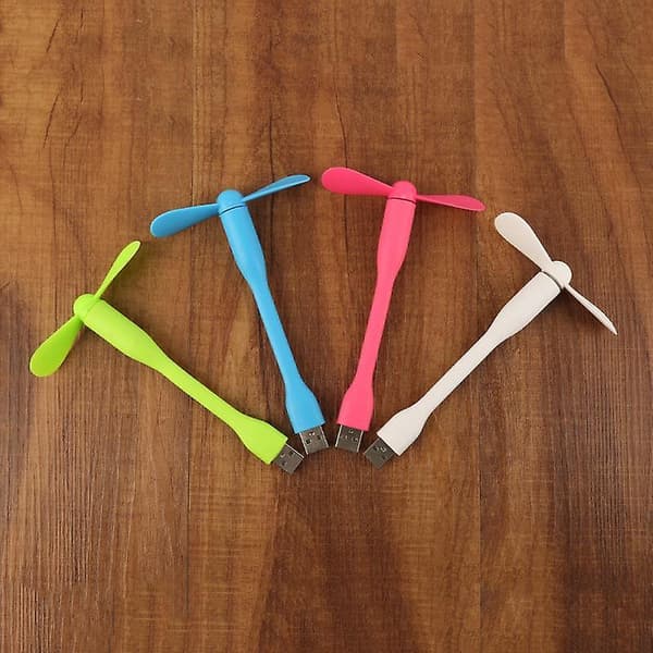 4 Farger Bærbar Mini Fleksibel Bøybar USB-Vifte Og USB-Gadgets Hånd