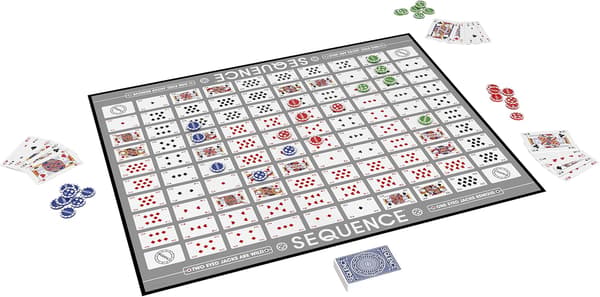 Julegave - SEQUENCE GAME Mooko brettspill Kortspill avslappet spill sjakk
