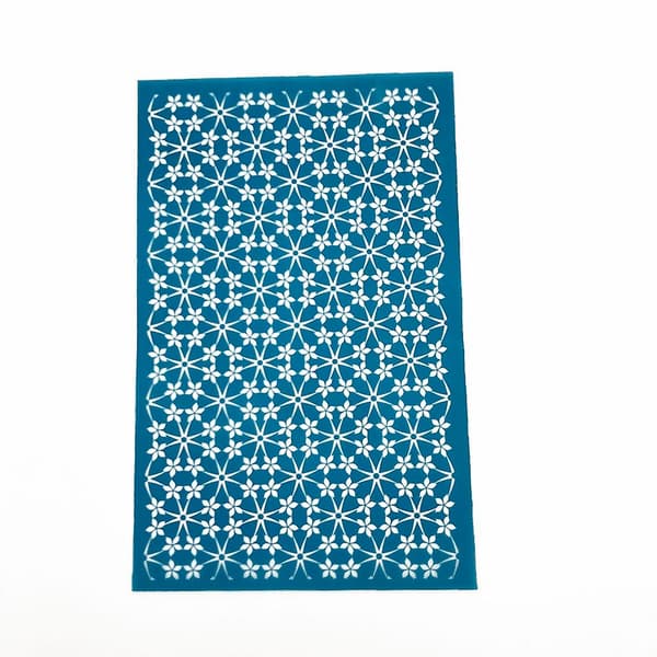Återanvändbara silkesstensilschabloner Silkscreen-mesh-screen-tryck för DIY-örhängen
