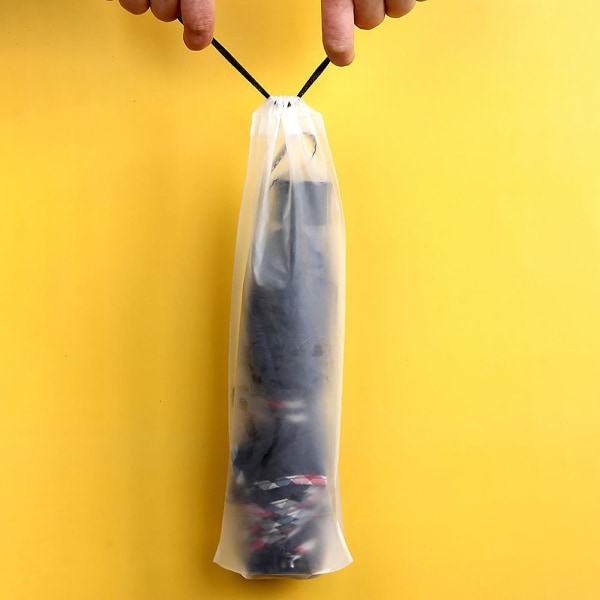 Beam Mouth Vanntett Paraply Oppbevaringsveske Plastpose Snørepose Gjennomsiktig Bag Går ut Oppbevaring Bil Våt Paraply Bag