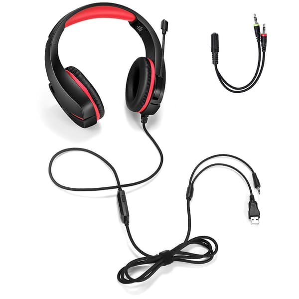 Hifi-headset med lysende headset 360 graders opptak 3d stereo surroundlyd