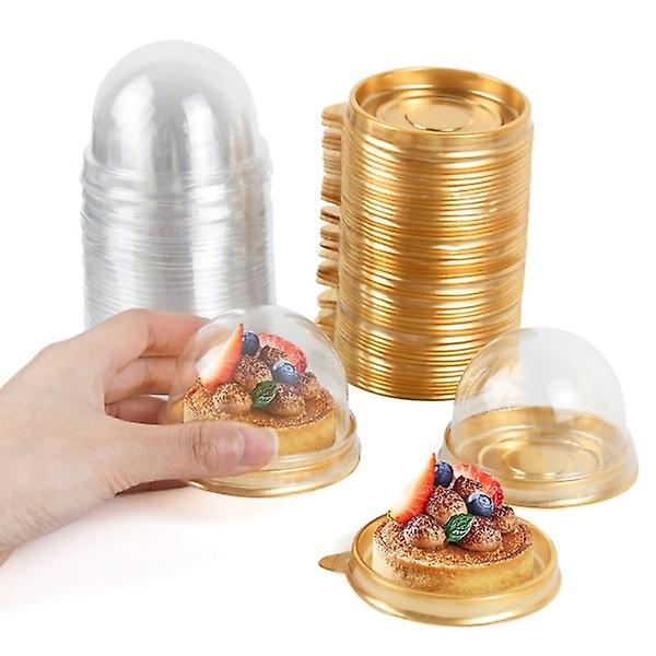 Mini Dessert Kageæske Beholder Transparent Cupcake Pastry Bageemballageæsker