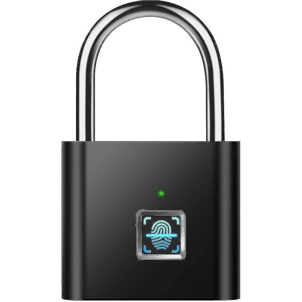 Fingeraftryk Mini Smart hængelås Usb-opladning Biometrisk Høj sikkerhed