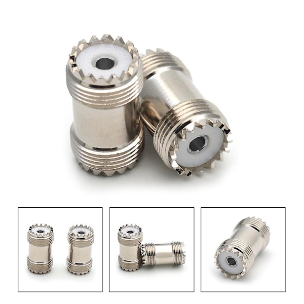2 stk. Sl16 Uhf So239 hun til Uhf hun lige konnektor Uhf hun til Uhf
