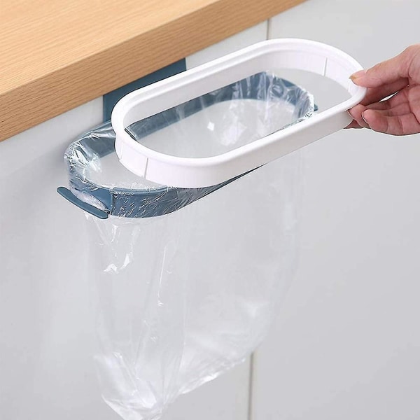 Plastpåshållare för sopor - hopfällbar soptunna för köksskåpsdörrar - 3-pack