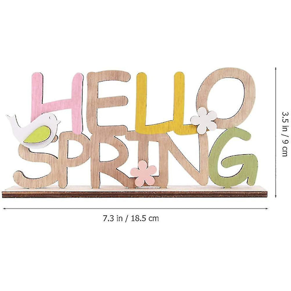 Bokstäver för Påsk i Trä - Hello Spring - Träbokstäver - Påskdekoration